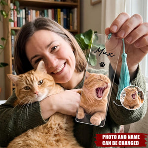 Custom Pet Portrait From Photo Book Lovers Gift - Custom Bookmark