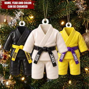 Karate Kid - Custom Name Belt & Name - 3D Printed - Personalized Ornament