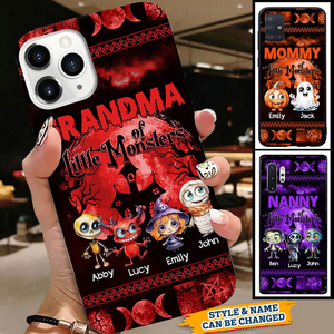 Halloween Grandma Mom Of Little Monster Kids Personalized Phone Case