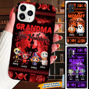 Halloween Grandma Mom Of Little Monster Kids Personalized Phone Case