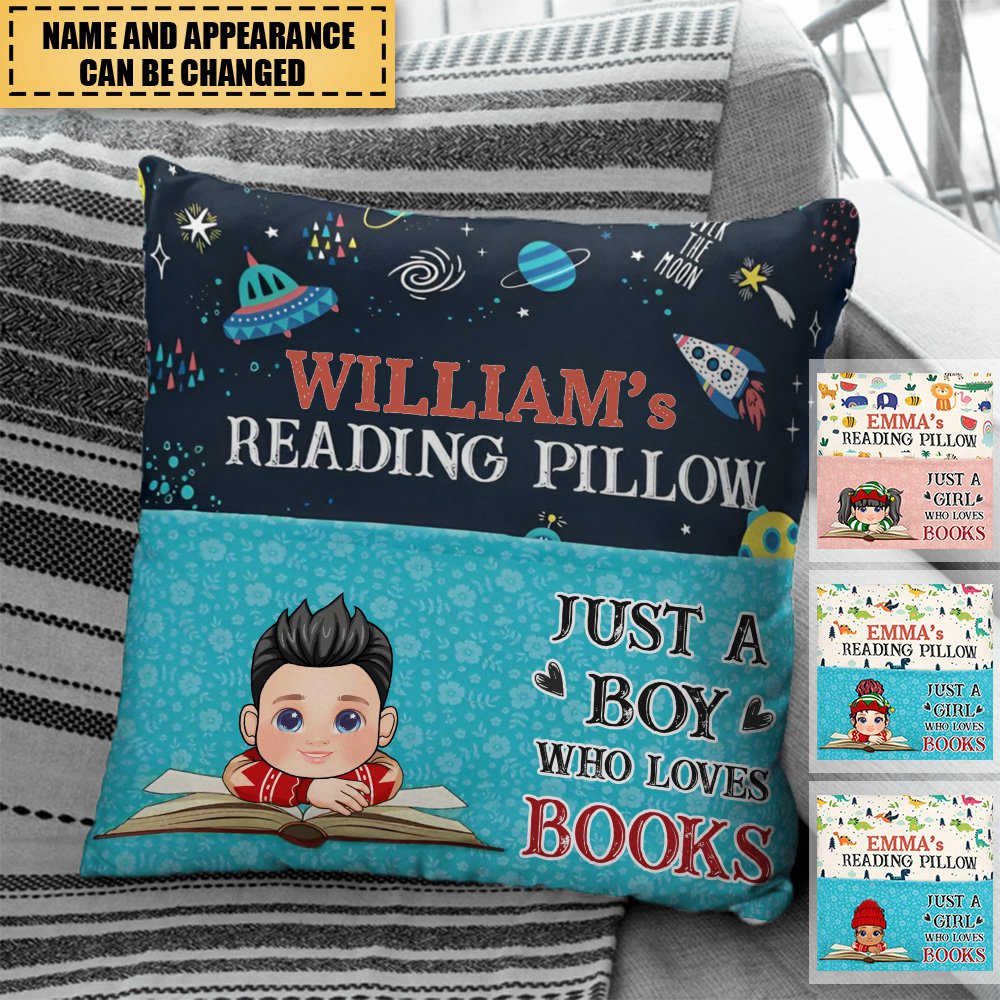 Kid's Reading Pillow - Personalized Pocket Pillow