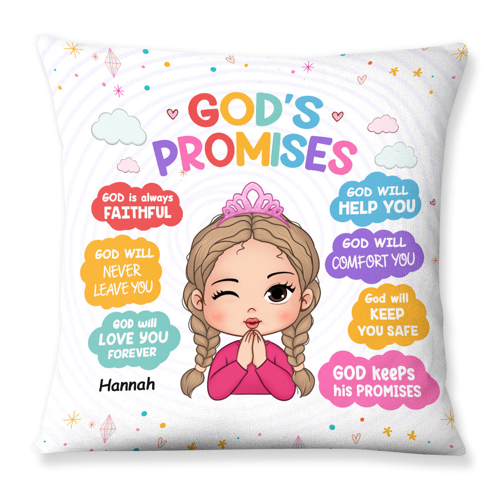 Gift For Daughter Son Granddaughter Grandson God's Promises Biblical Pillow