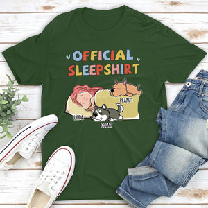 Sleeping Dog Sleepshirt 2 - Personalized Custom Unisex T-shirt