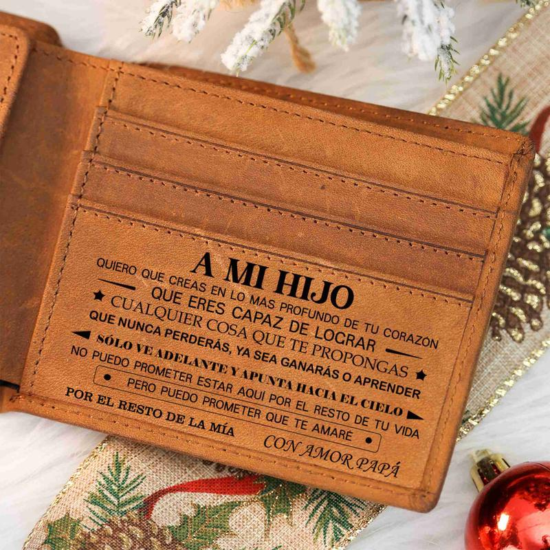 Mom To Son - Genuine Premium Leather Card Wallet