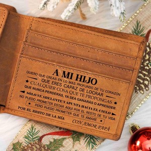 Mom To Son - Genuine Premium Leather Card Wallet