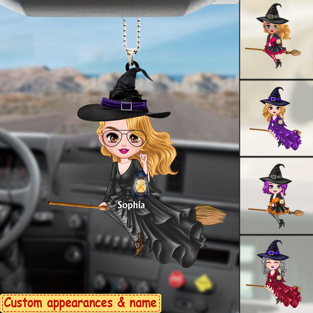 Witch The Flies Car Hanging Ornament Gift For Halloween Lover