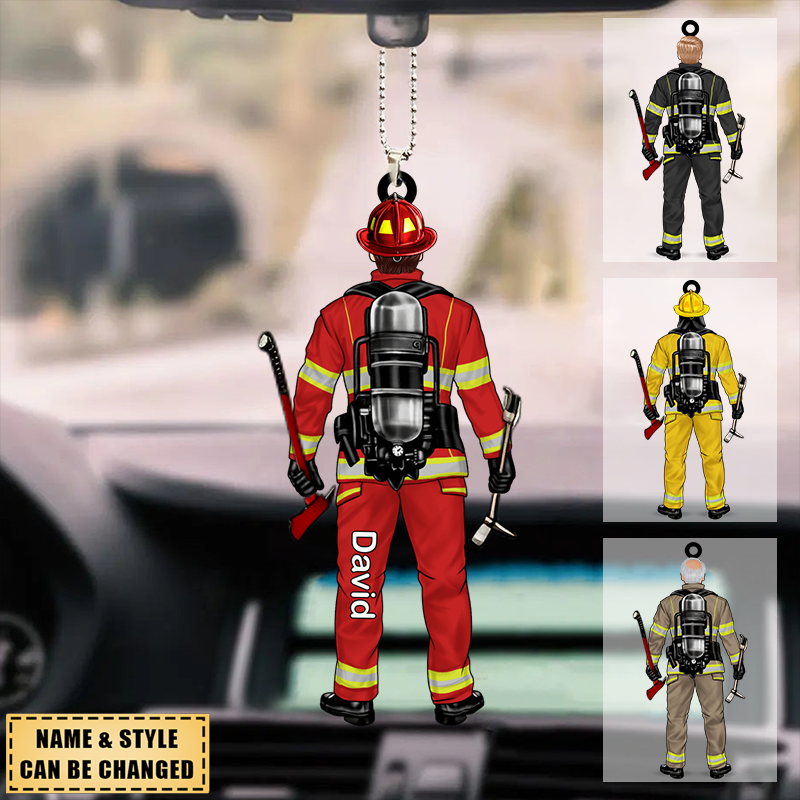 Personalized Firefighter Ornament - Gift for Firefighter