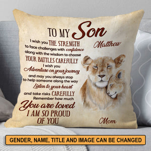 Remember How Much You Are Loved - Personalized Pillow for Grandchildren