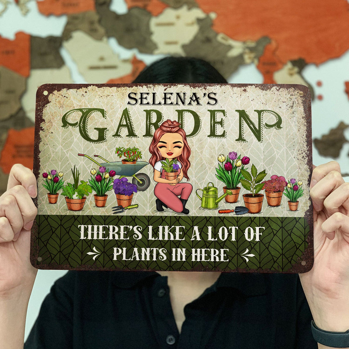 Gardening There's Like A Lot Of Plants In Here - Personalized Custom Classic Metal Signs