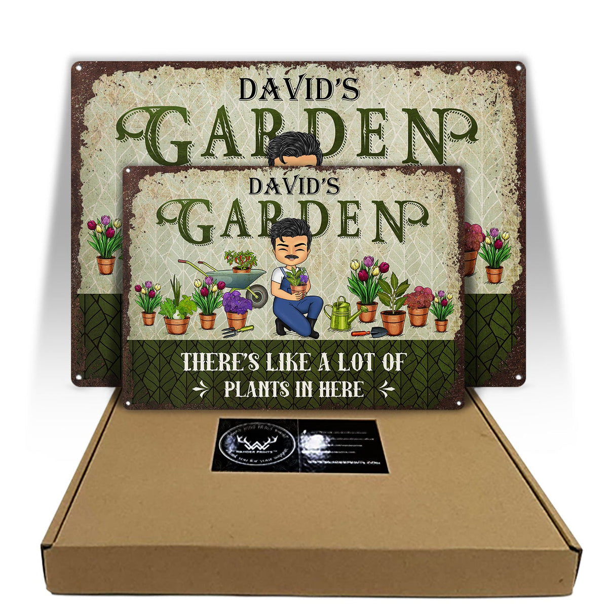 Gardening There's Like A Lot Of Plants In Here - Personalized Custom Classic Metal Signs