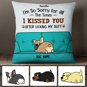 Personalized Fuuny Dog Kiss Pillowcase