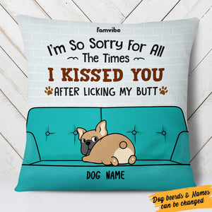 Personalized Fuuny Dog Kiss Pillowcase