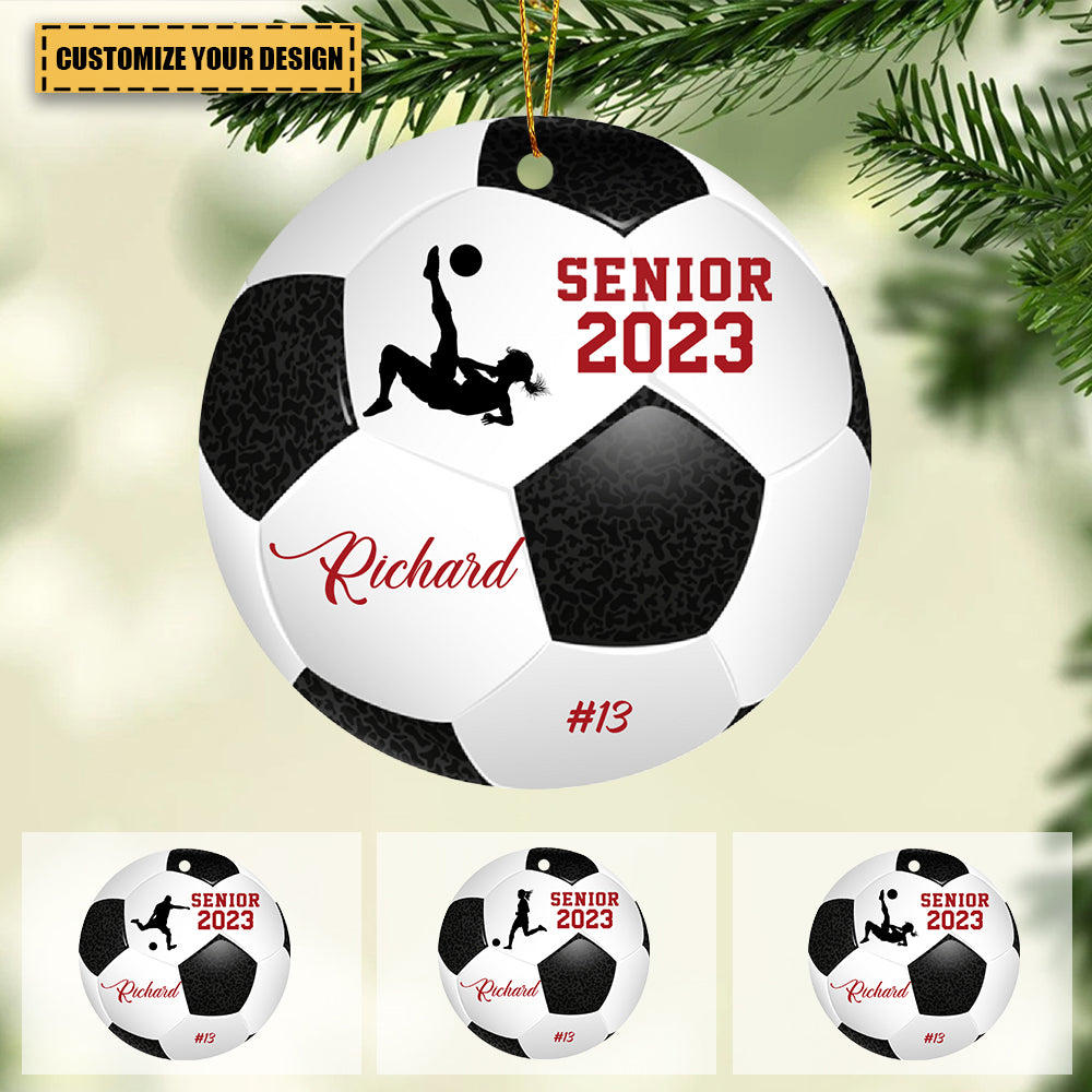 Personalized Custom Soccer Ornament