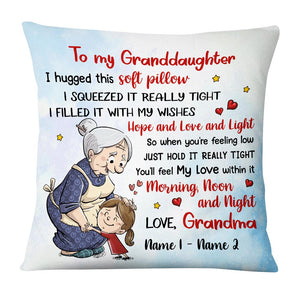 Personalized Mom Grandma Daughter Granddaughter Pillow