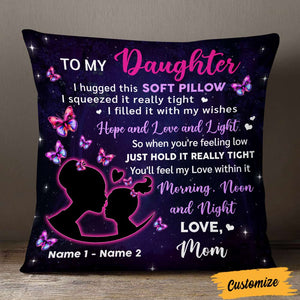 Personalized Hug This Daughter Pillow