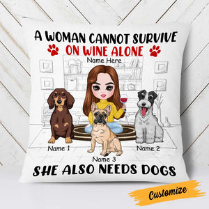 Personalized Dog Icon Mom Pillowcase