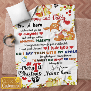 Personalized 1st Christmas Gift For Mommy and Daddy