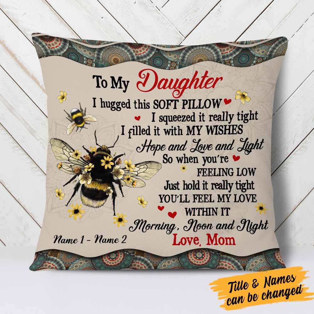 Personalized Mom Grandma Son Grandson Daughter Granddaughter Pillow JR52 24O58