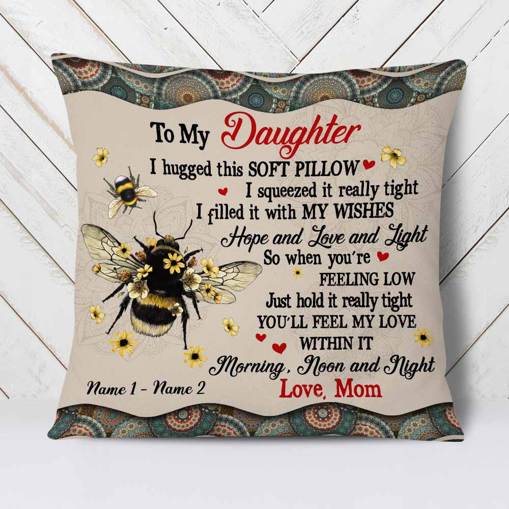 Personalized Mom Grandma Son Grandson Daughter Granddaughter Pillow JR52 24O58