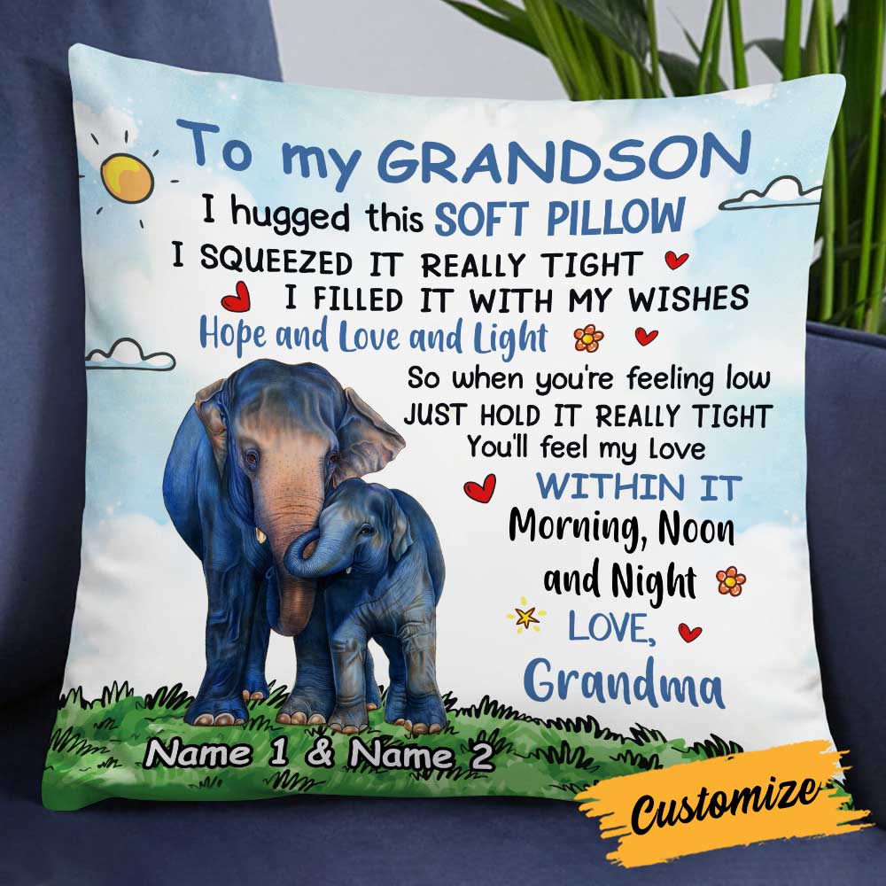 Personalized Mom Grandma Daughter Granddaughter Pillow