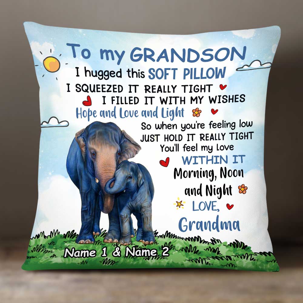 Personalized Mom Grandma Daughter Granddaughter Pillow
