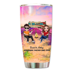 Doll Couple Camping Gift For Him For Her Personalized Tumbler