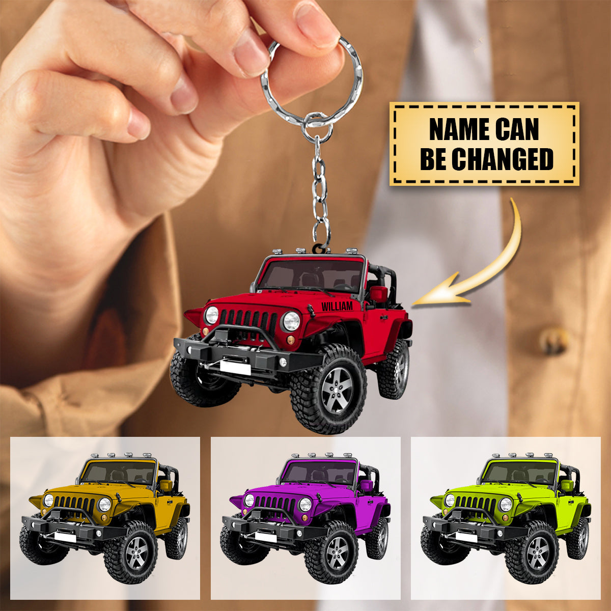 Personalized Car Acrylic Keychain - Gift For Car Lover