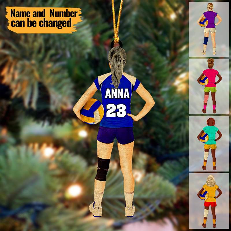 Personalized Volleyball Ornament For Volleyball Lovers