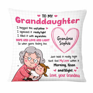 Personalized Granddaughter Hug This Pillow
