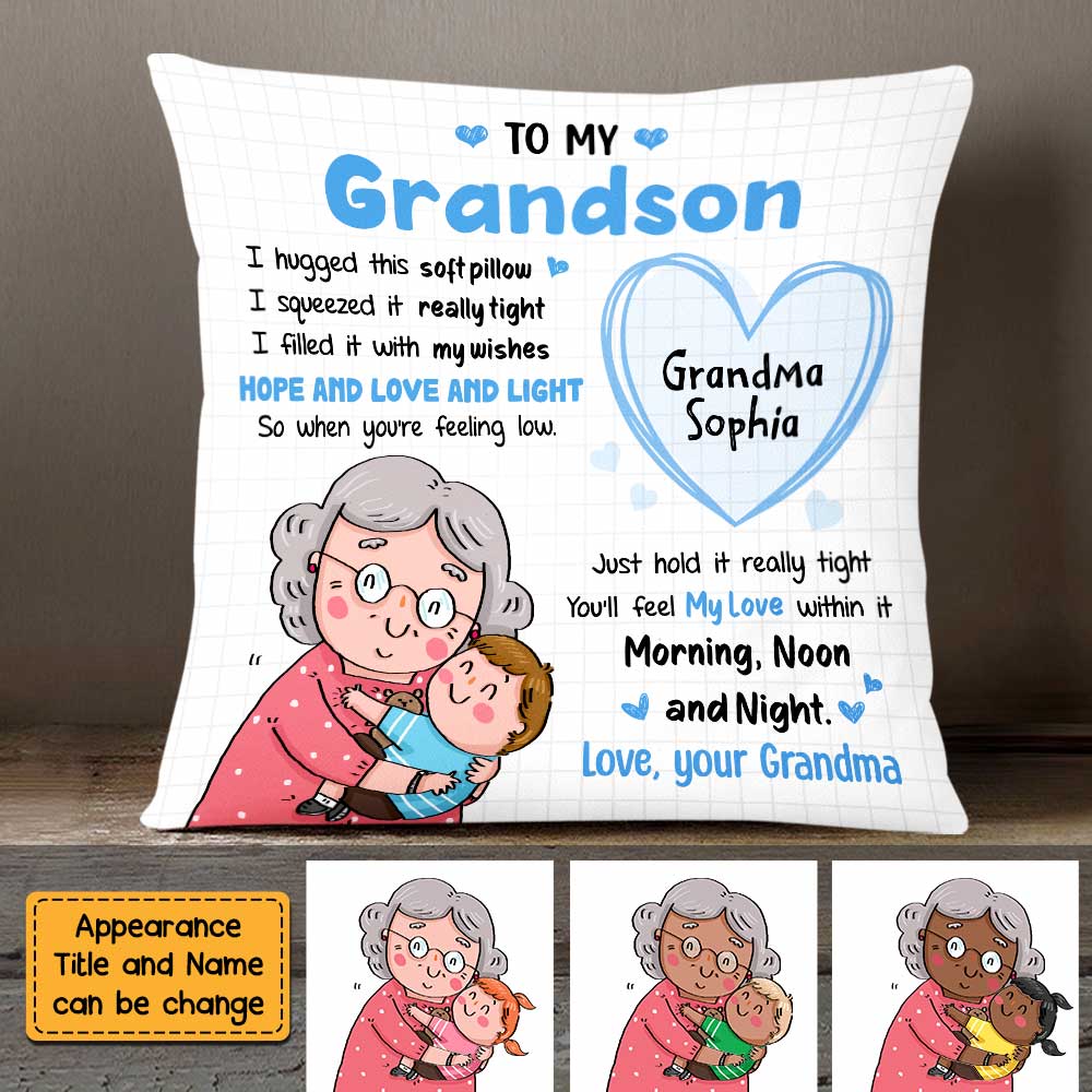 Personalized Granddaughter Hug This Pillow