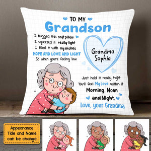 Personalized Granddaughter Hug This Pillow