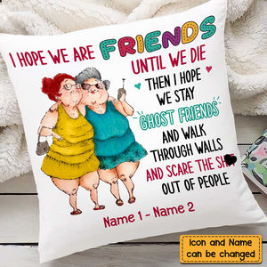 Old Friends Sisters Pillow