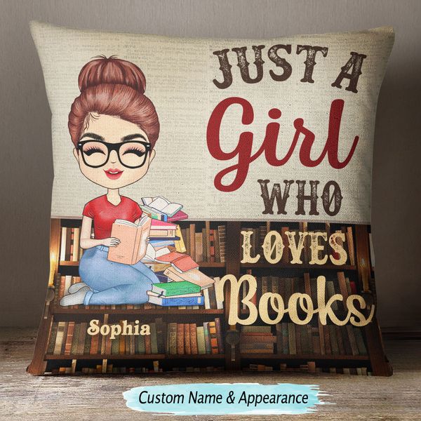 A Boy Who Loves Books Reading - Reading Gift - Personalized Custom Pillowcase