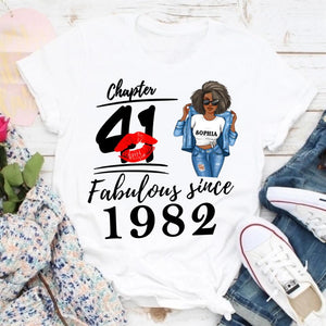 41st Birthday Shirts For Her, Personalised Icon & Name Birthday Gifts