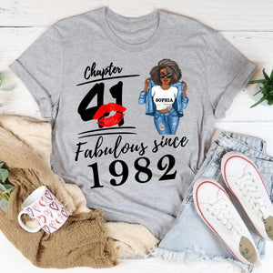 41st Birthday Shirts For Her, Personalised Icon & Name Birthday Gifts