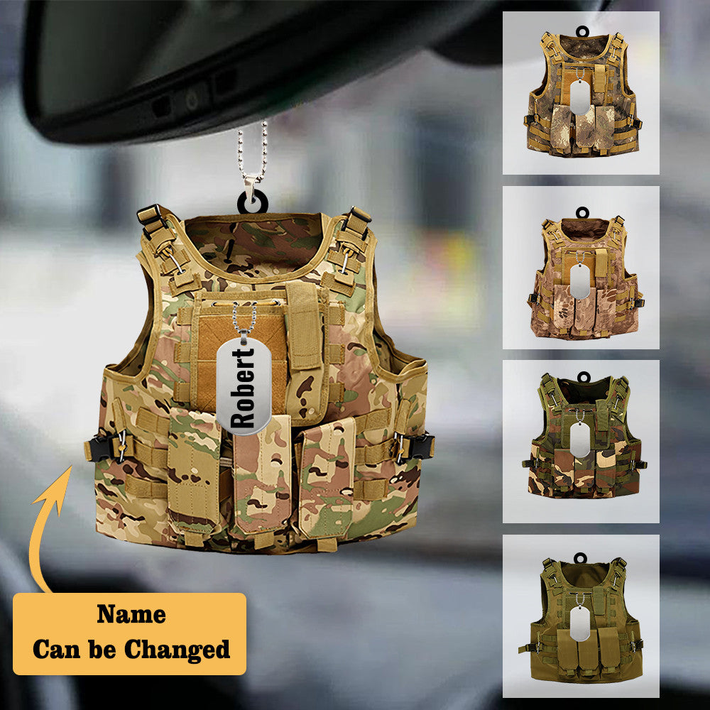 Outdoor Vest - Personalized Flat Acrylic Ornament