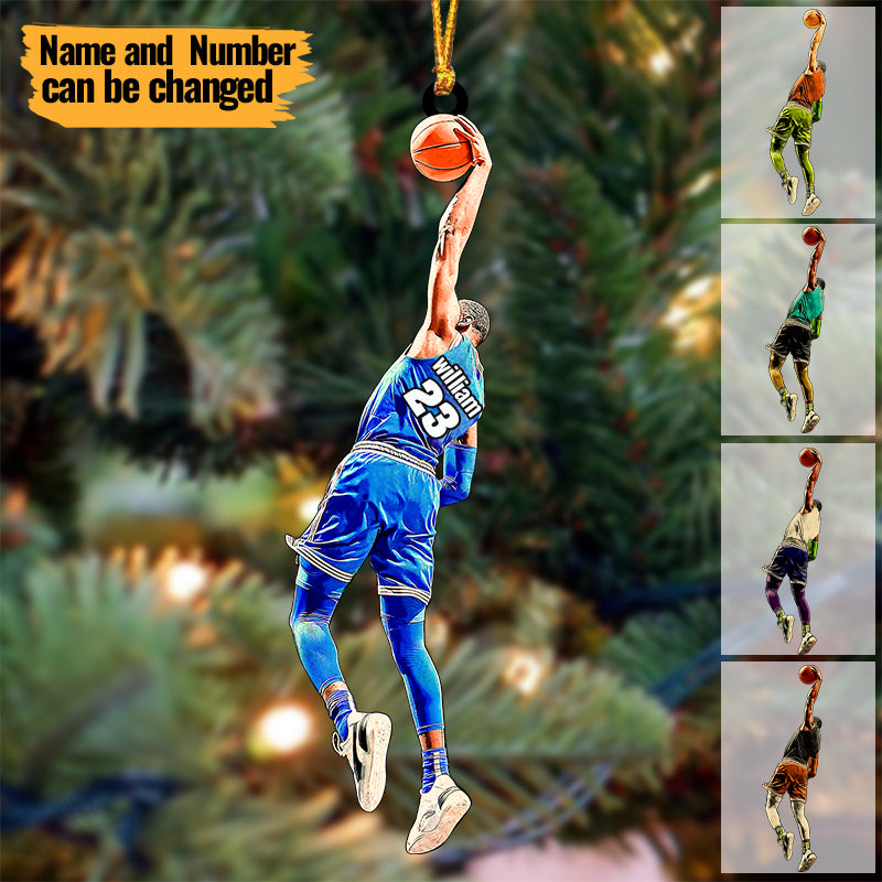Personalized Basketball Player Ornament For Basketball Lovers