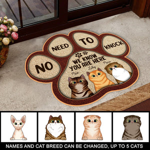 Cat Footprint Personalized Custom Shaped Doormat