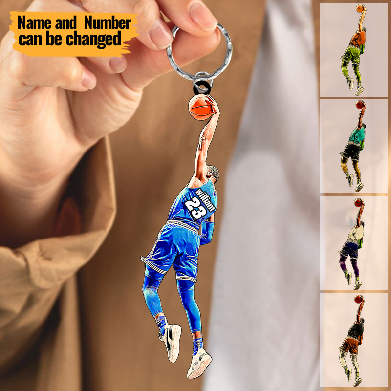 Personalized Basketball Player Keychain For Basketball Lovers