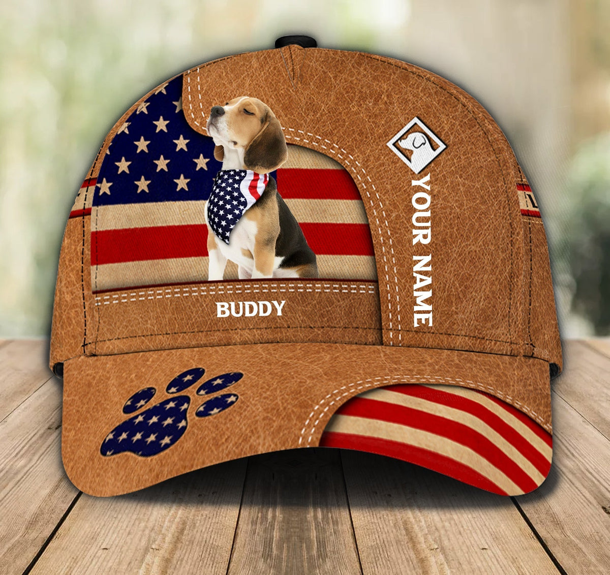 Gift for Father Lovely Dogs With USA Flag - Dog Personalized Classic Cap - Funny Dog Gift For Independence Day