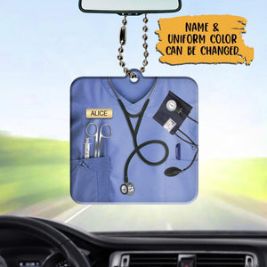 Nurse - Personalized Car Flat Ornament