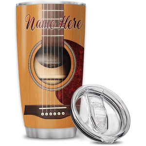 Personalized Guitarist Nutrition Facts Tumbler Cup Gift For Guitarist