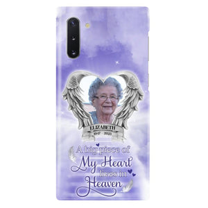 Custom Personalized Memorial Phone Case - A Big Piece Of My Heart Lives In Heaven