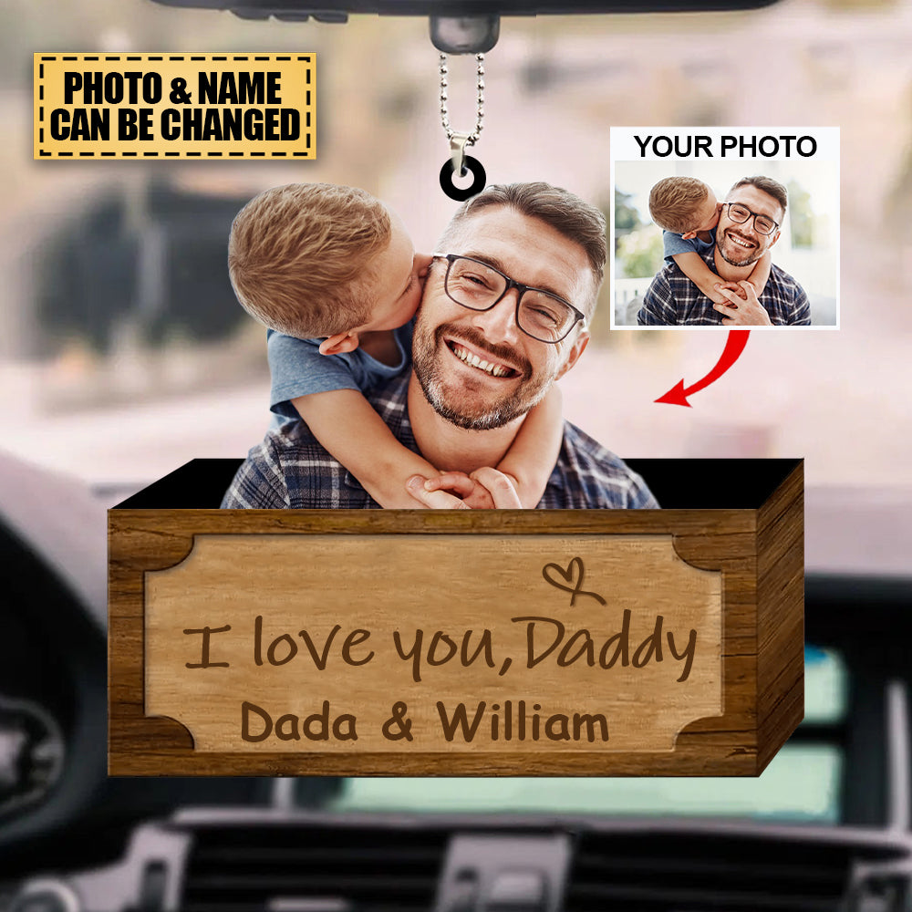 Personalized Car Hanging Ornament - I Love You