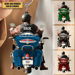 Personalized Motorcycle Acrylic Keychain,Gift For Biker