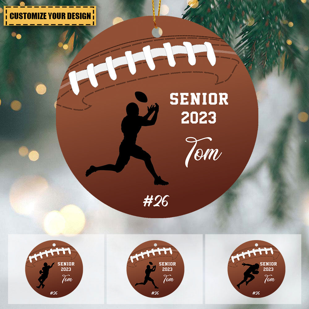 Personalized Custom Football Ornament