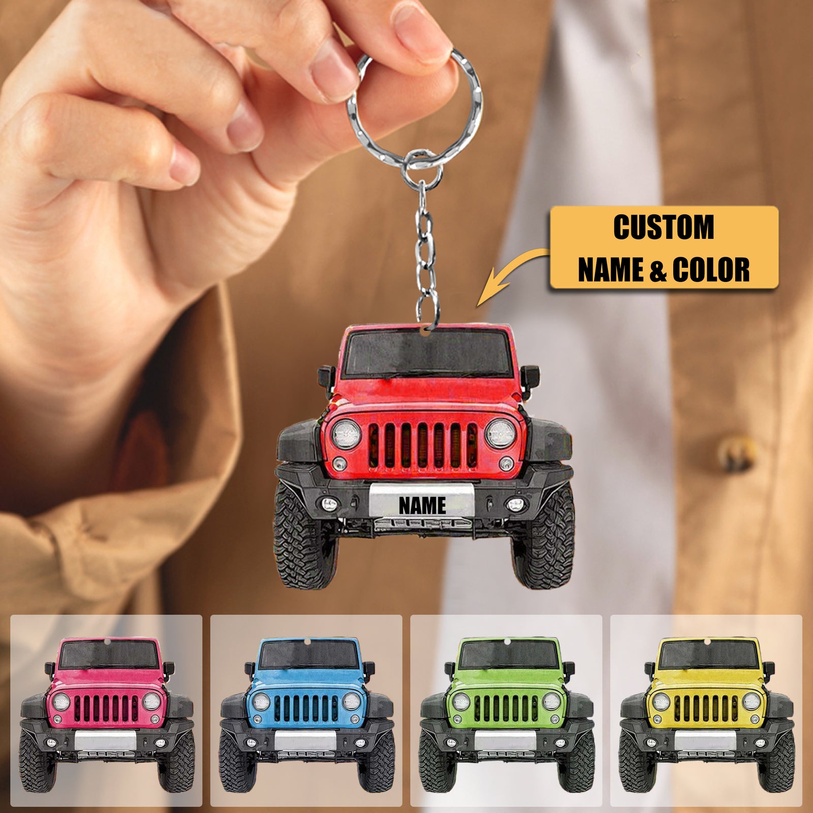 Car Personalized Acrylic Keychain