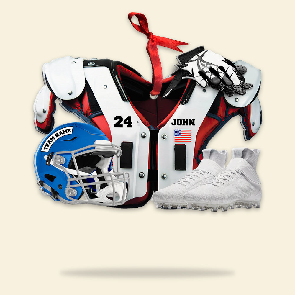 American Football Acrylic Ornament, Personalized Ornament