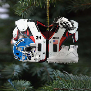 American Football Acrylic Ornament, Personalized Ornament