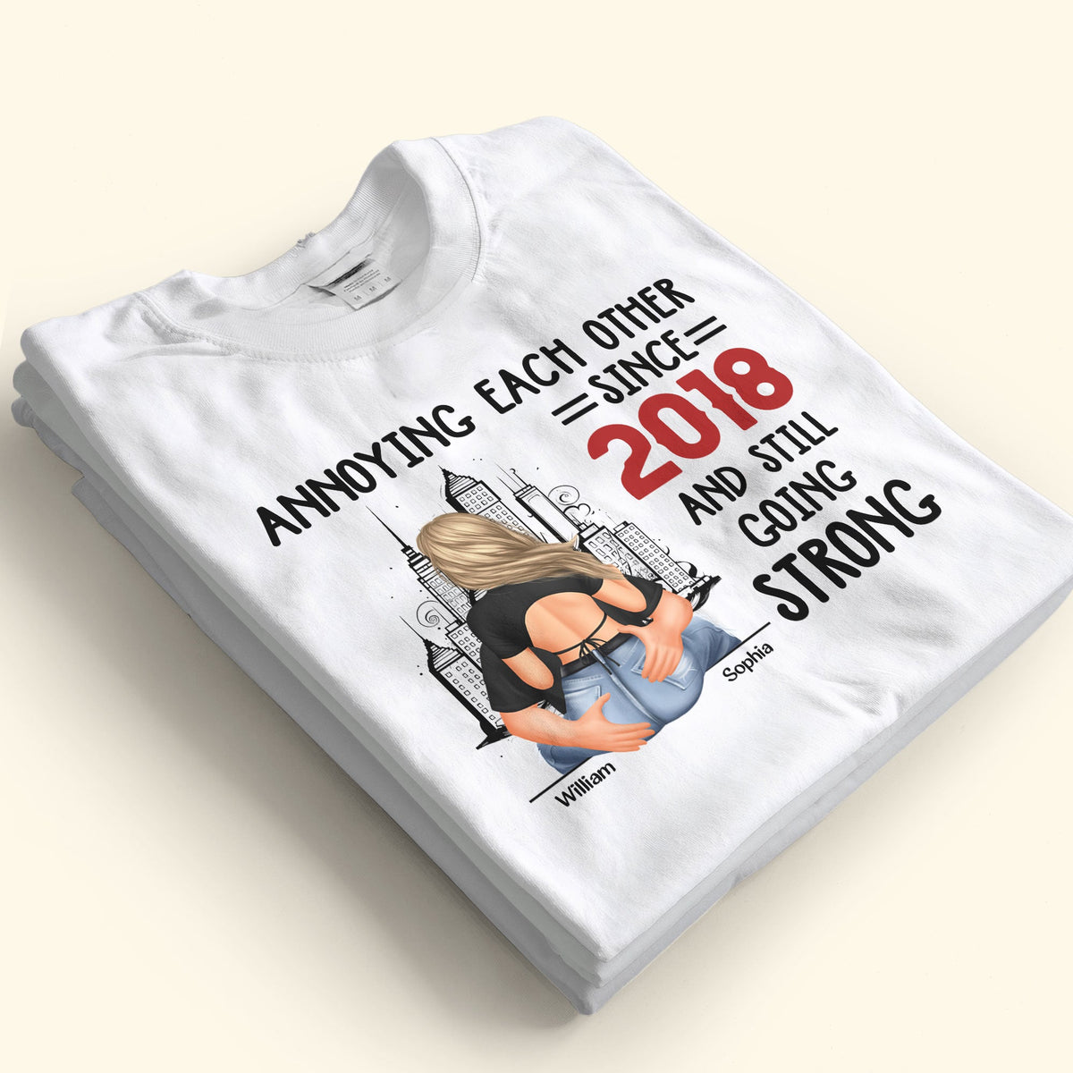 Annoying Each Other - Personalized Matching Couple Shirts